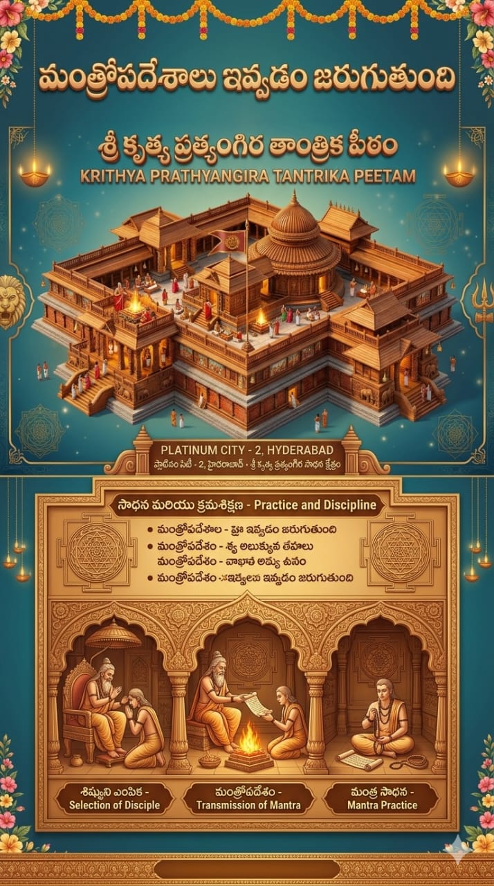 Mantropadesha - Krutya Pratyangira Tantrika Peetam